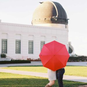 Juliane Berry’s trademark red umbrella photo